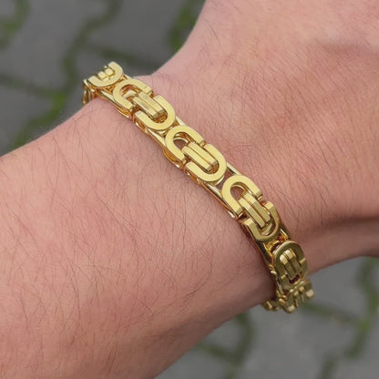 Bransoletka Szlachecka Złota - 8mm