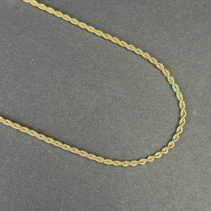 Łańcuch Rope Złoty - 3mm