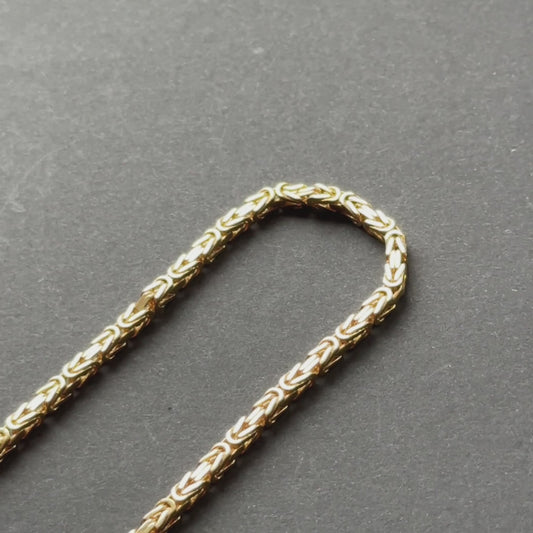 Łańcuch Cesarski Złoty - 4 mm