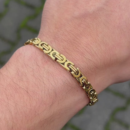 Bransoletka Szlachecka Złota - 6mm