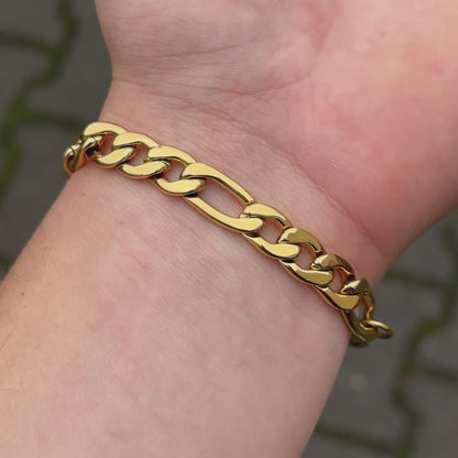 Figaro Bracelet Gold - 7mm
