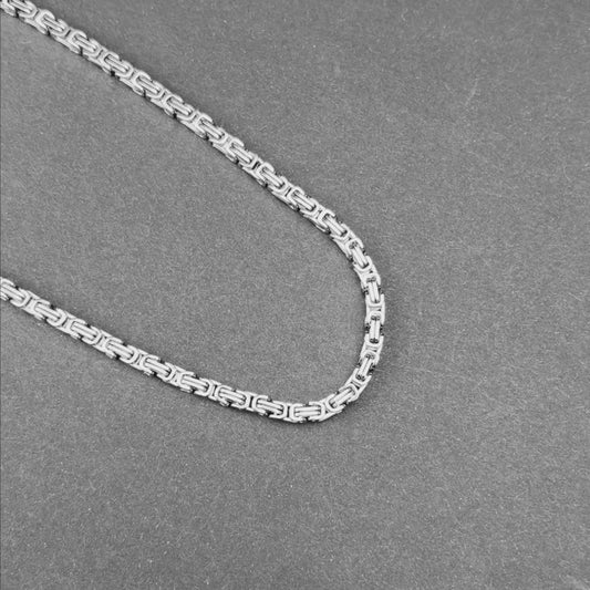 Łańcuch Królewski Białe Złoto Damski - 4mm