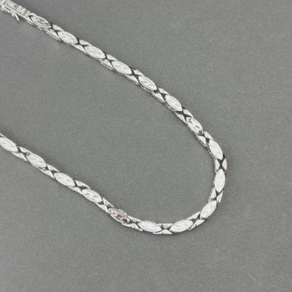 Łańcuch Magnacki Białe Złoto - 5mm