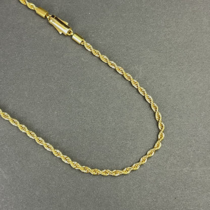 Łańcuch Rope Złoty - 4mm