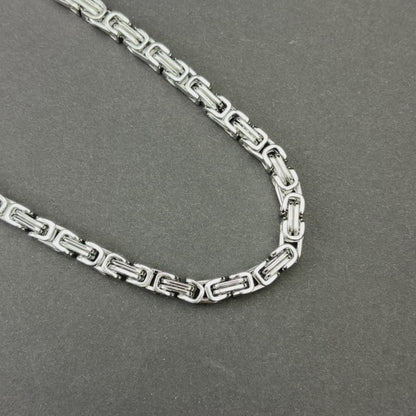 Łańcuch Królewski Białe Złoto - 6mm