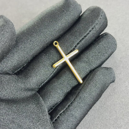 Zawieszka Simple Cross Złota