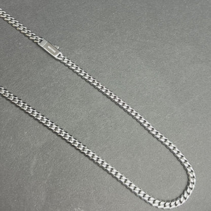 Łańcuch Cuban Białe Złoto - 5mm