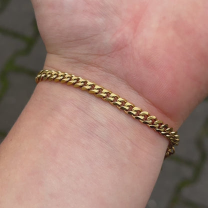 Cuban Gold Bracelet - 5 mm