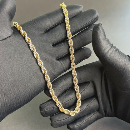 Łańcuch Rope Złoty - 6mm