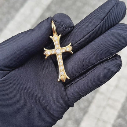 Zawieszka Medieval Cross Złota