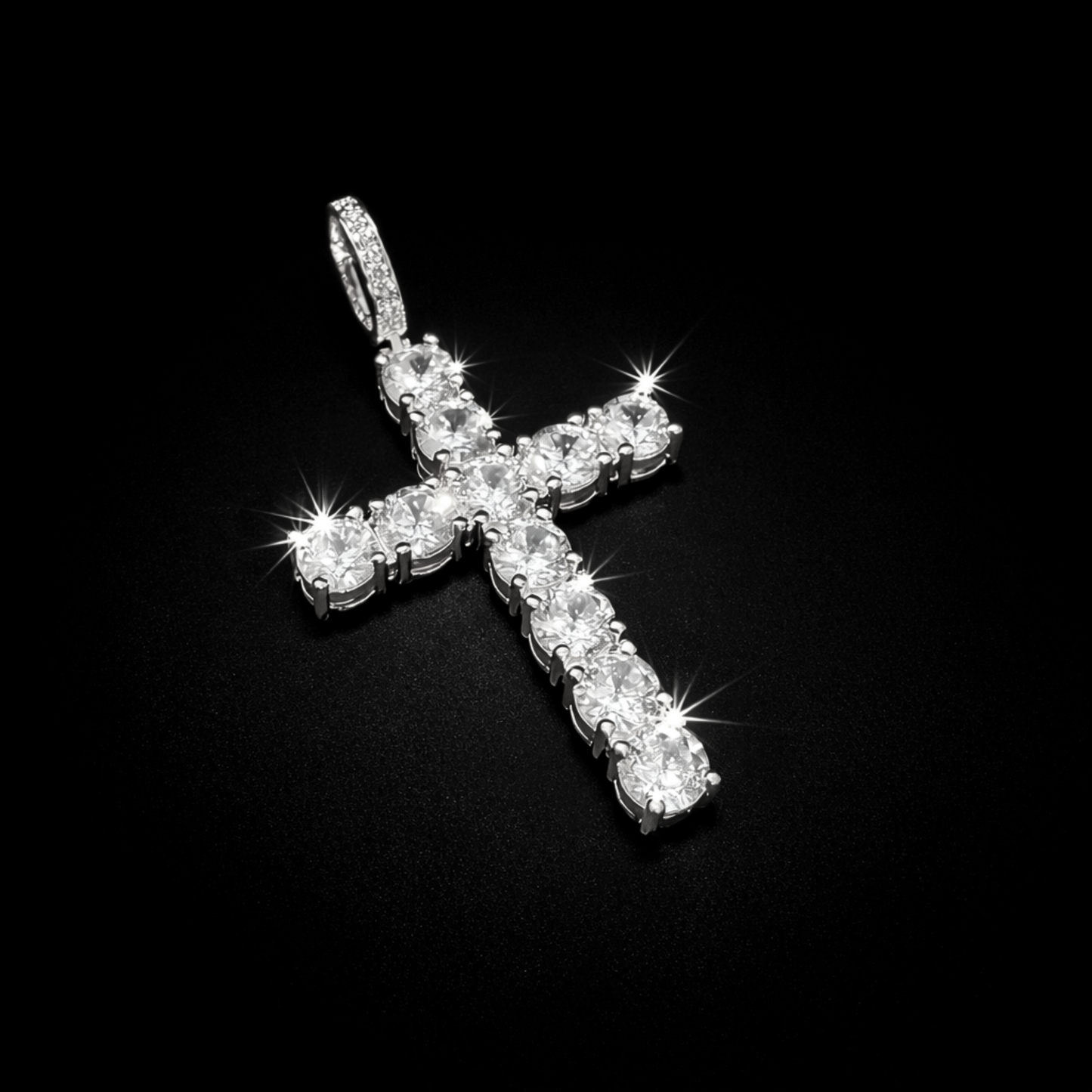 Diamond Cross Pendant Gold