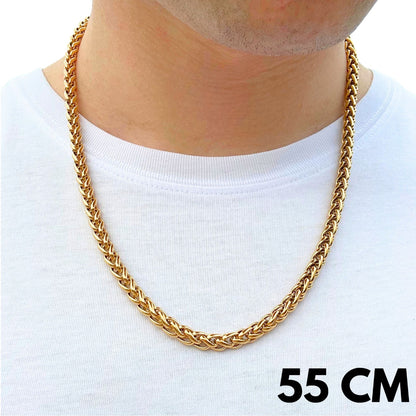 Łańcuch Pszenny Złoty - 6mm