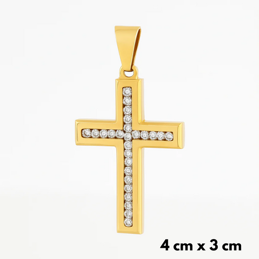 Zawieszka Elegant Cross Złota