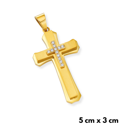 Royal Cross Pendant Gold