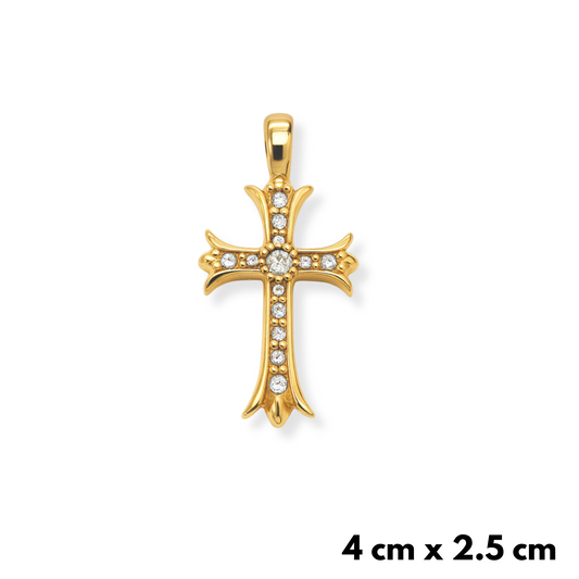 Zawieszka Medieval Cross Złota