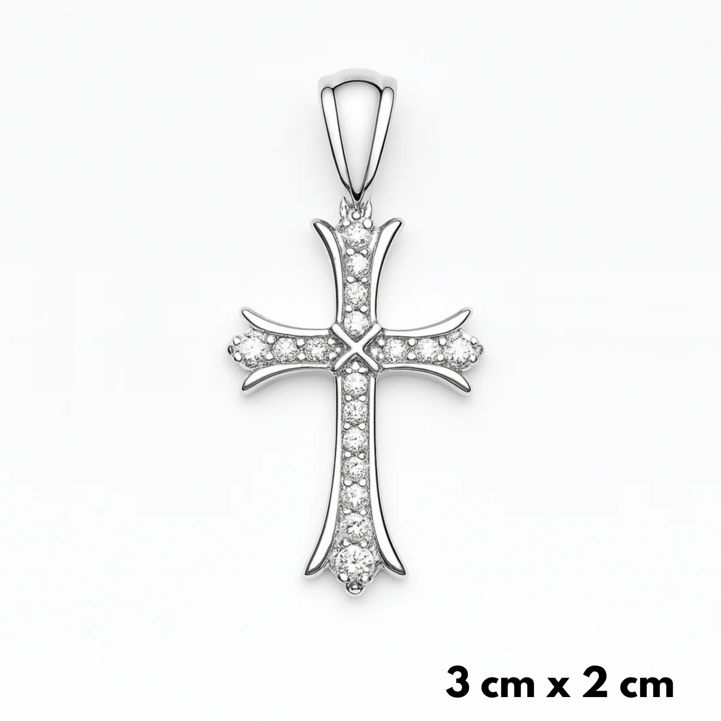 Zawieszka Grand Cross Białe Złoto