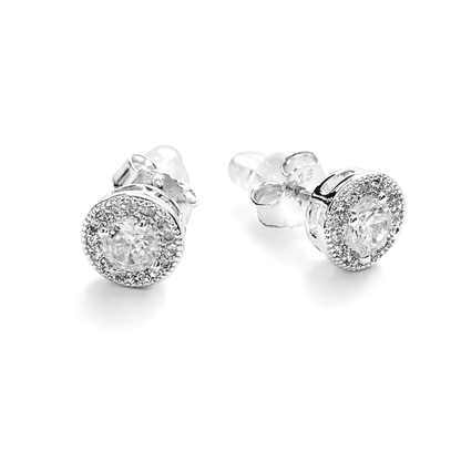 Kolczyki Round S925 Srebrne Damskie